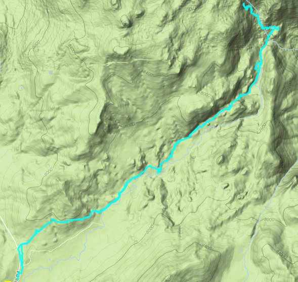 Raymond Peak Route
