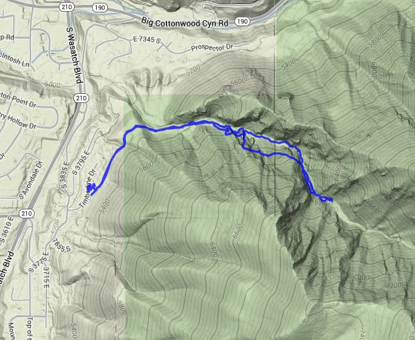 Ferguson Canyon route