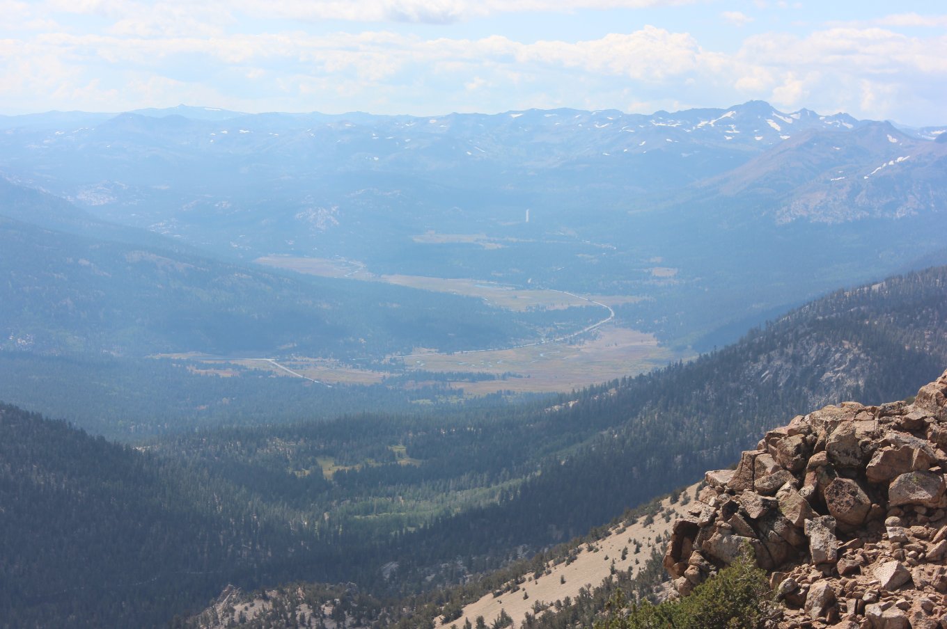 Hope Valley and Carson Pass from the peak