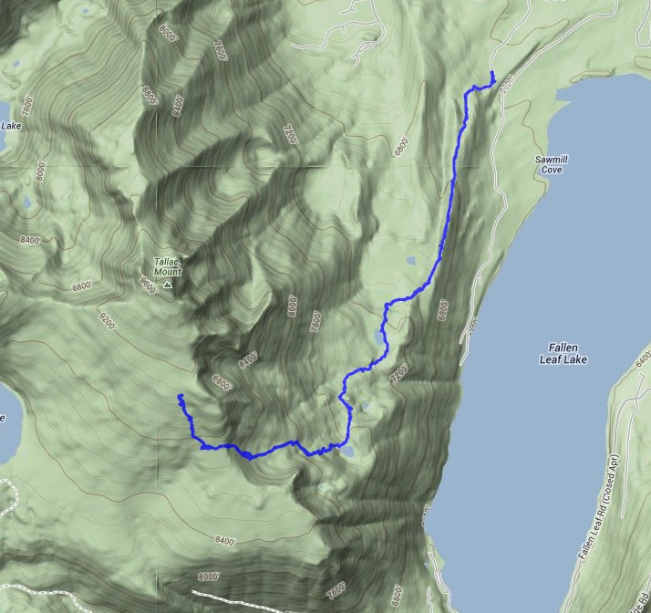 Mt. Tallac Route