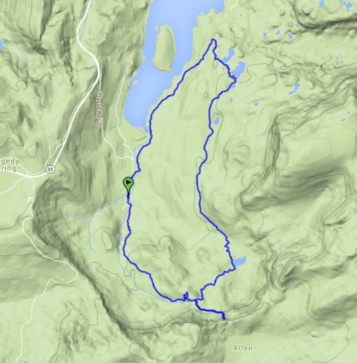 Allen Camp Trail Route