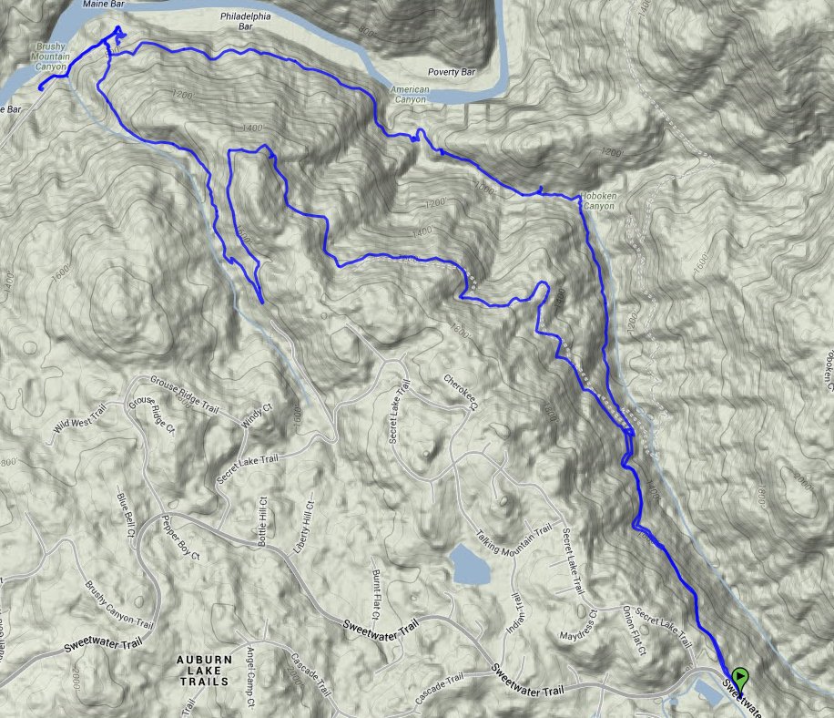 American Canyon trail route