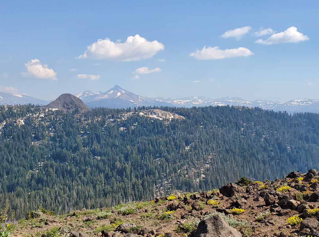 Peaks to the south