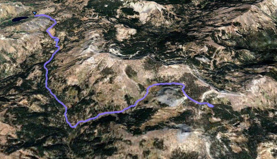 GPS Track of Hike