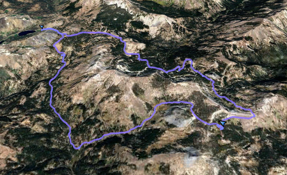 GPS Track of Hike