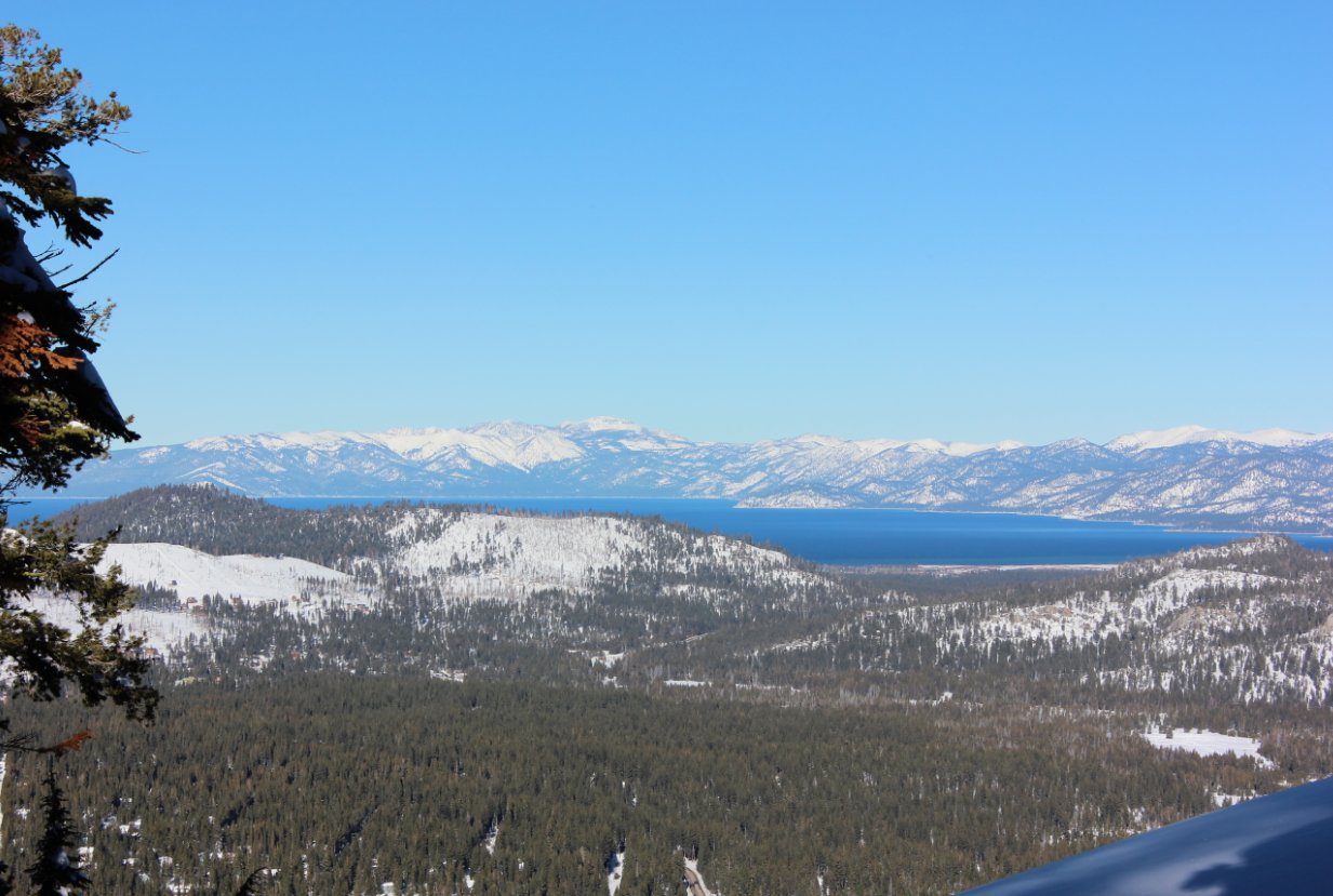 Looking toward Lake Tahoe on the way up