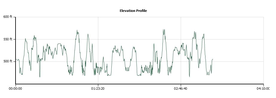 Browns Ravine Elevation Profile