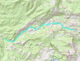 Caples Creek Drainage Route