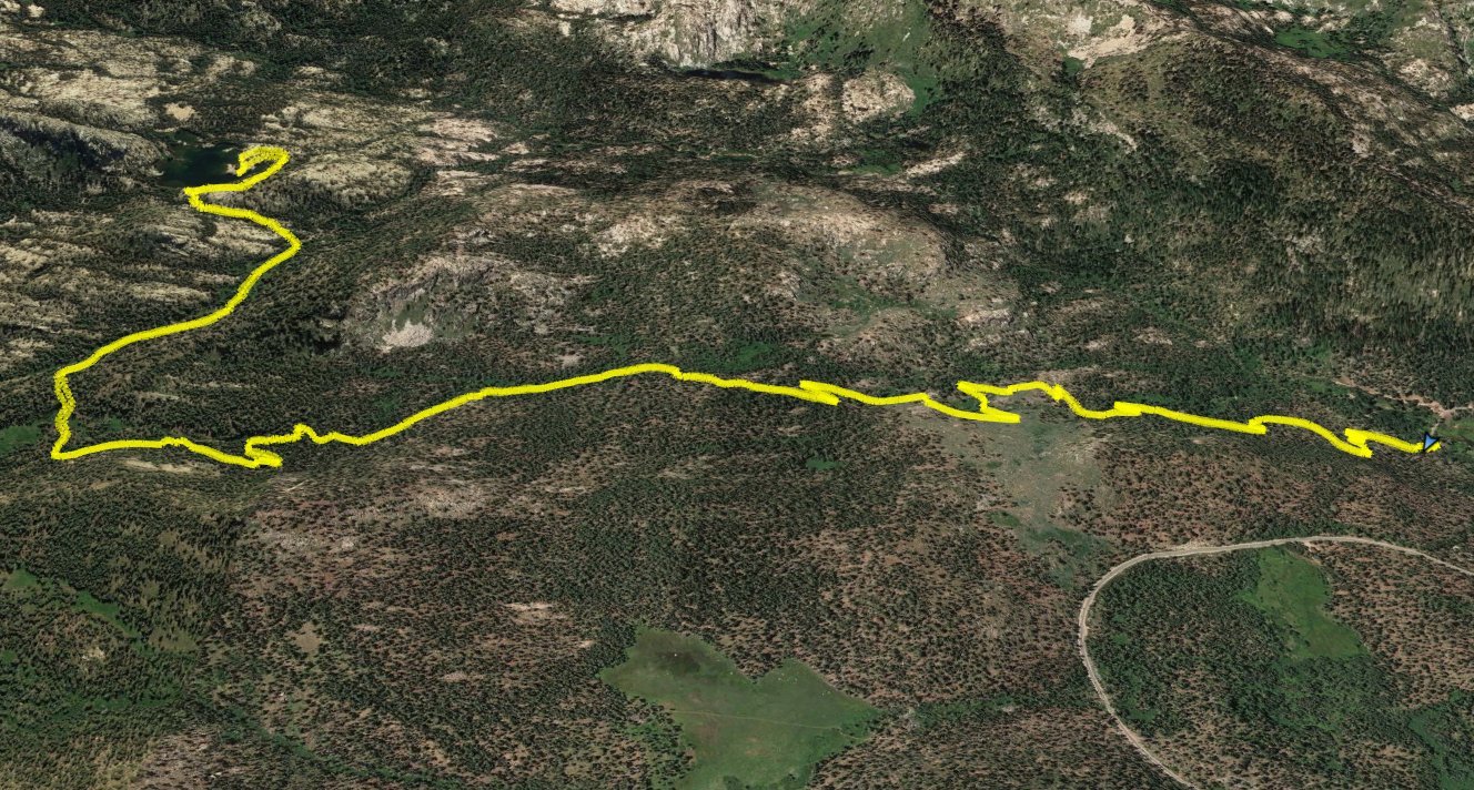 GPS track of hike