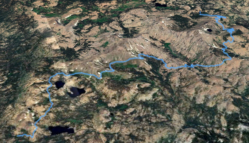 GPS Track of Hike