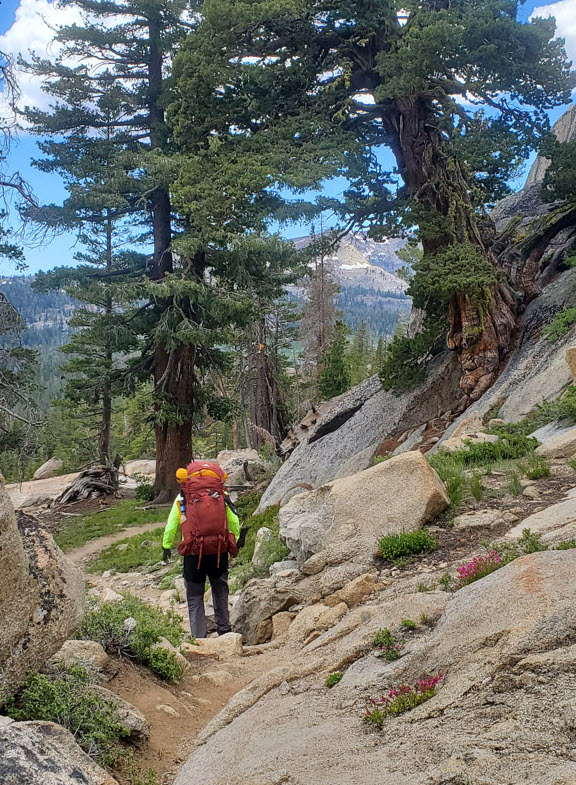 Past Blue Lakes