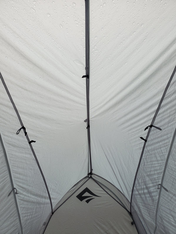 Safe and dry in the tent