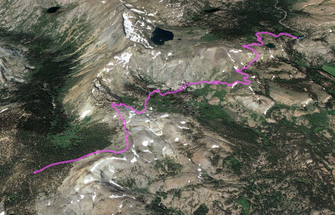 GPS Track of Hike