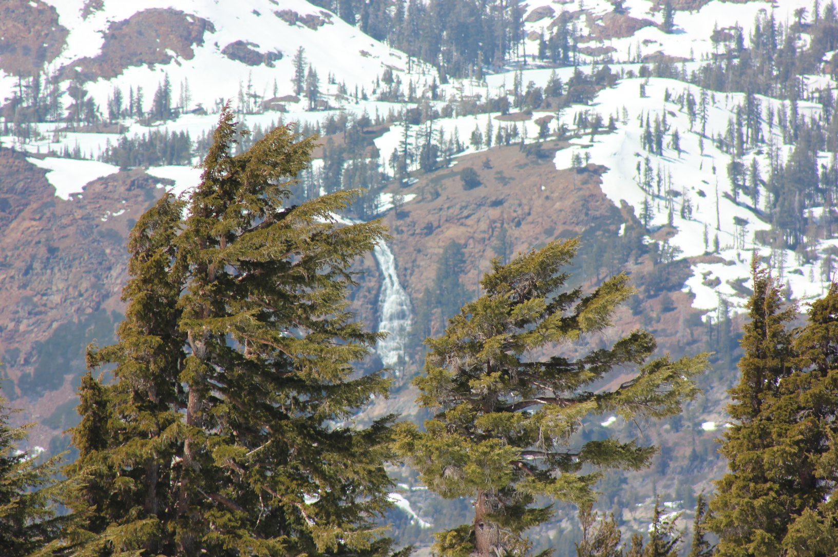 Waterfall coming out of Susie Lake