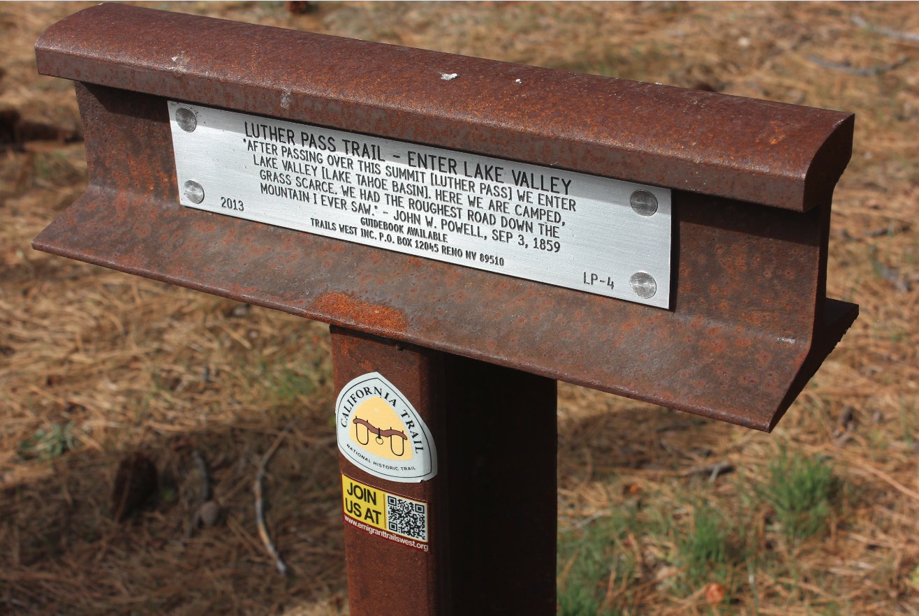 Trail history marker