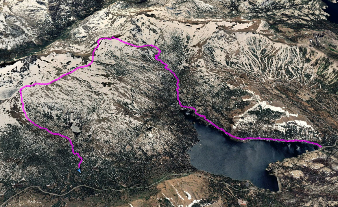 GPS Track of Hike