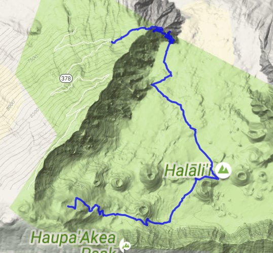 Haleakala Rim to Rim Route