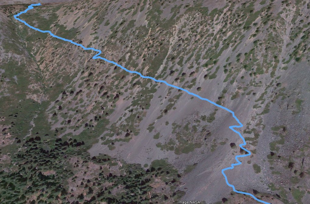 GPS Track of Middle Tallac