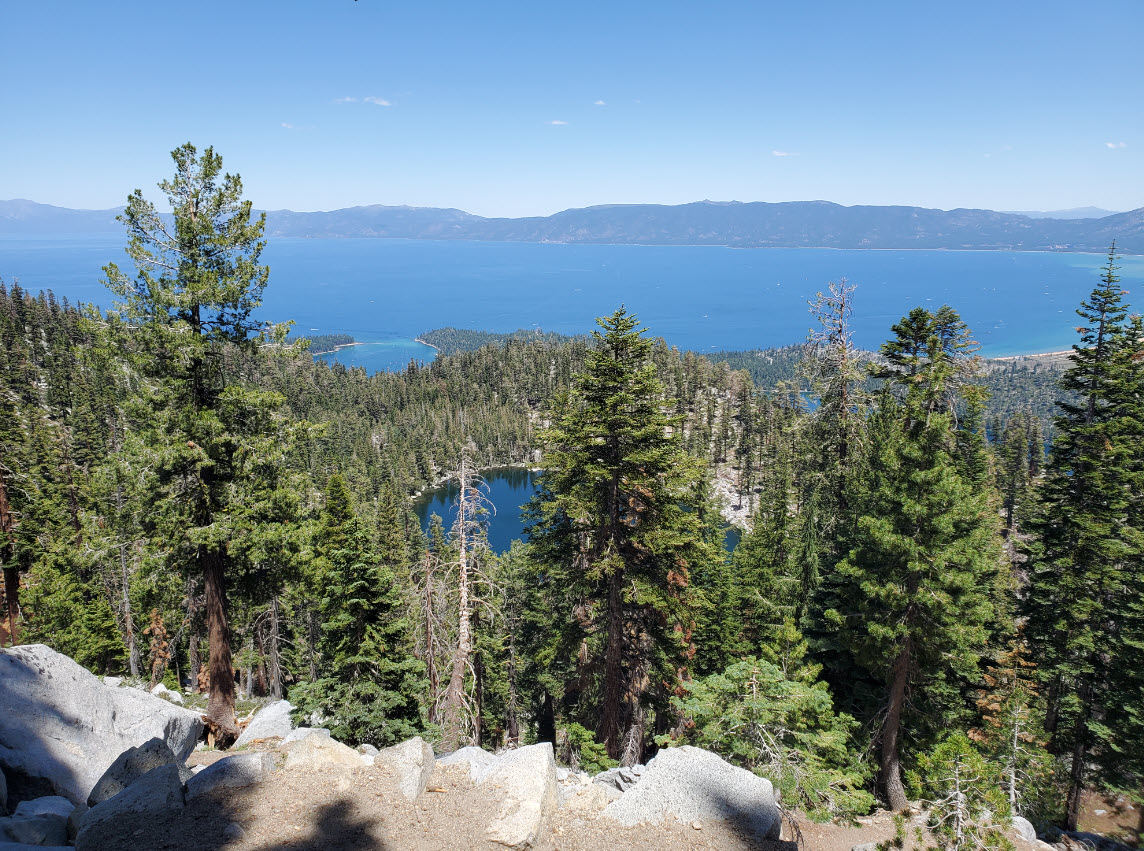 Granite Lake and Tahoe beyond