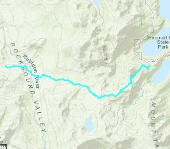 4-Q Lakes to Emerald Bay Route