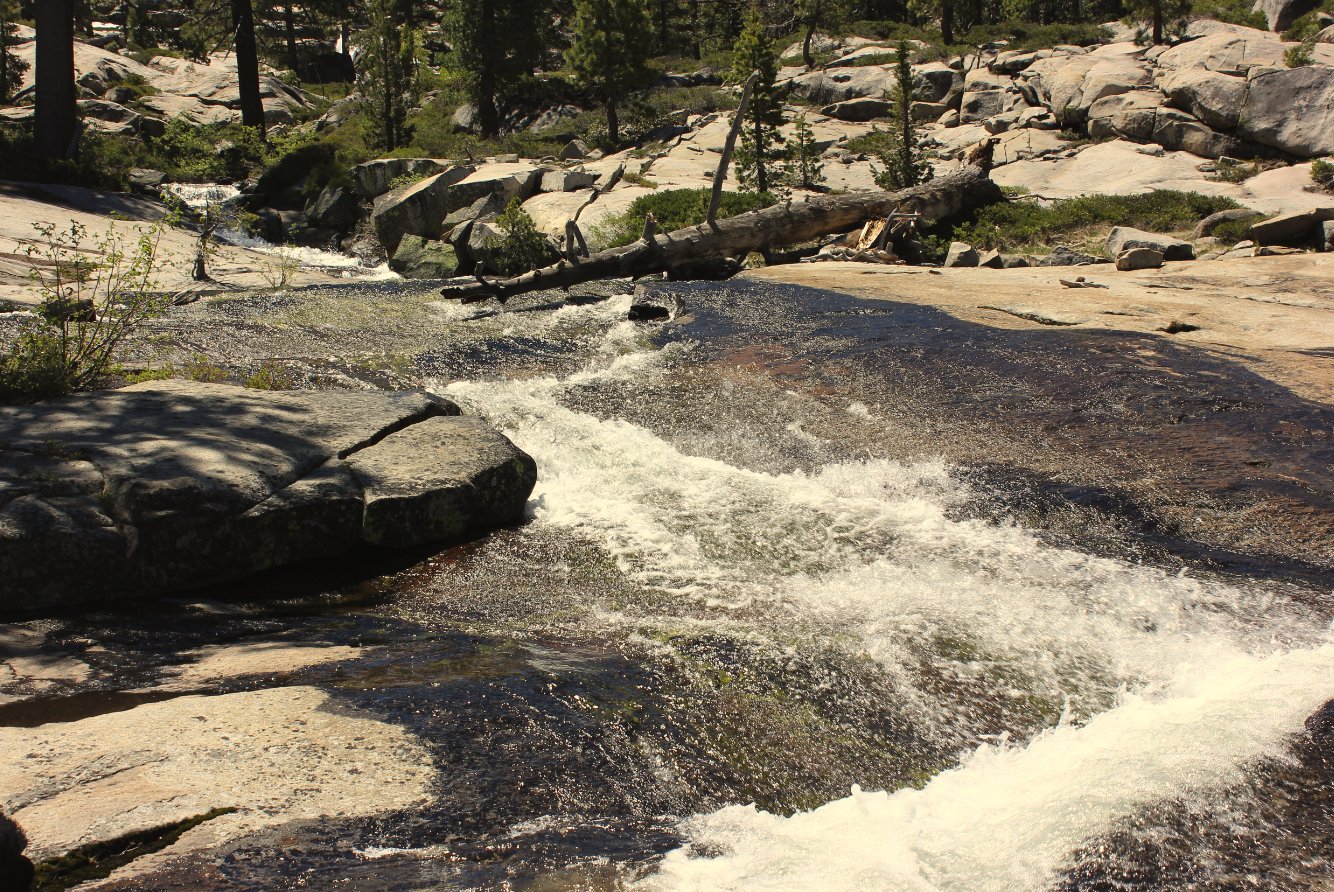 More of the cascades out of the first lake