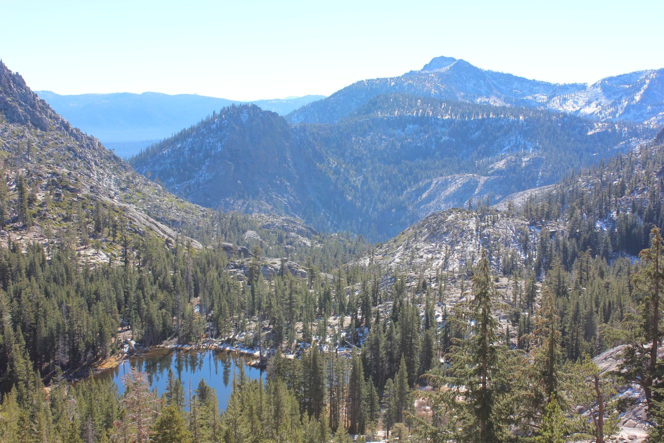 View above Goose Lakes