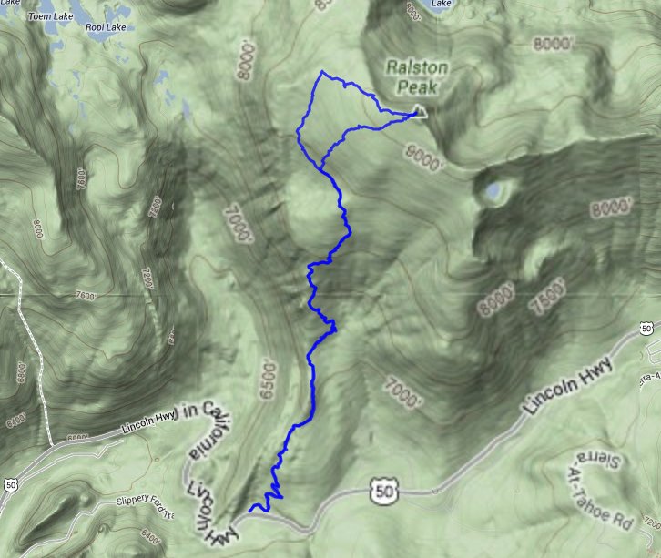 Mt. Ralston Route