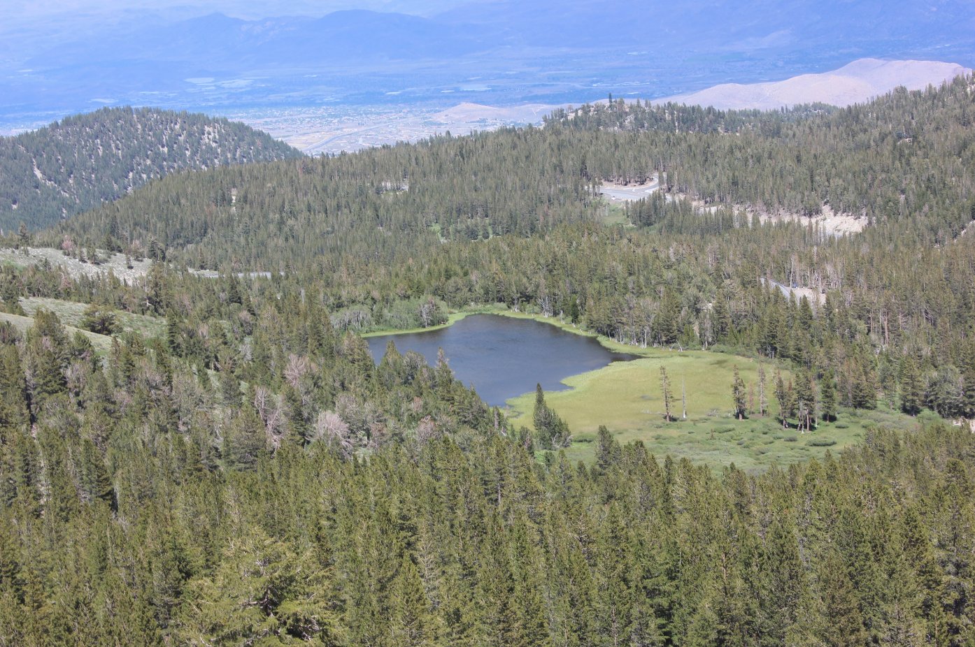 Tamarack Lake from the peak