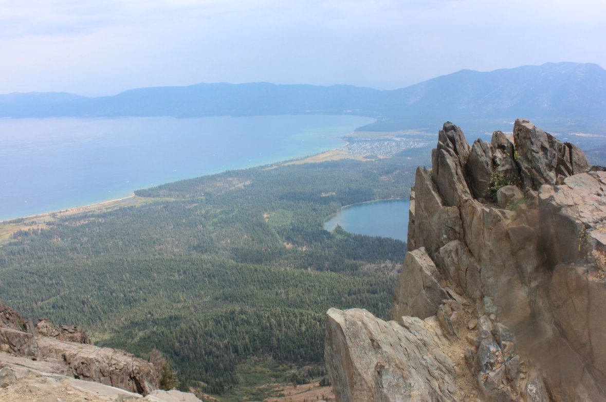View south from the peak
