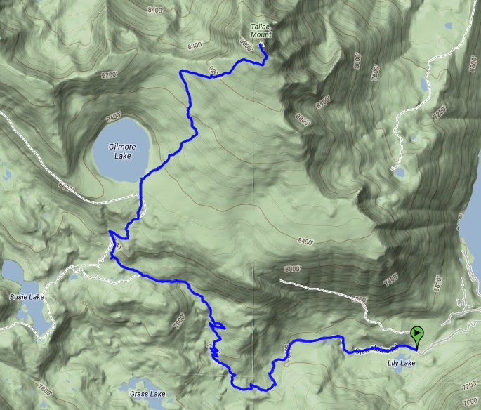 Mt Tallac Glen Alpine Route