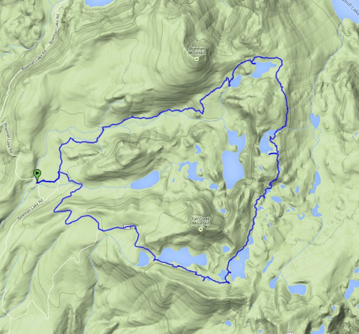 Penner Lake Loop Route