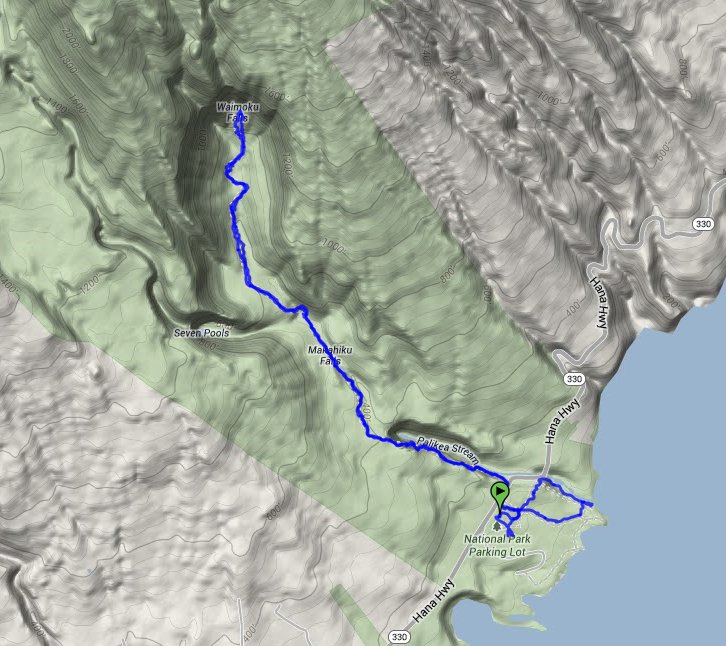 Pipiwai Trail Route