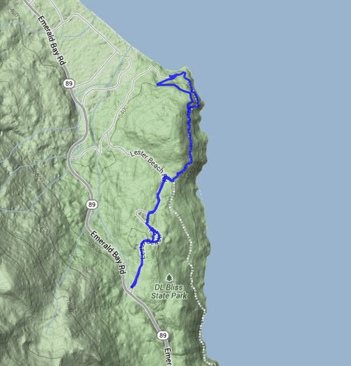 Rubicon Trail route