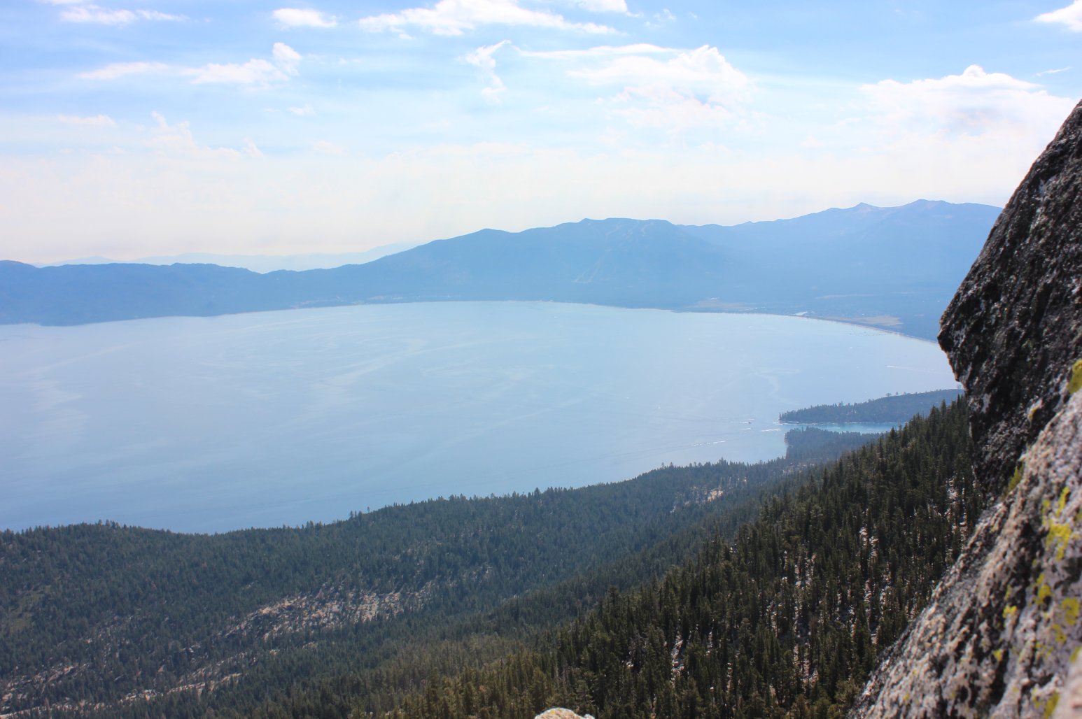 View of Tahoe from the peak