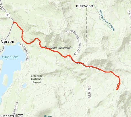 Scout Carson Hike Route