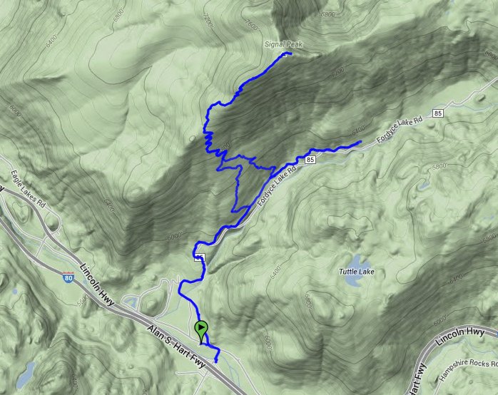 Signal Peak Trail Route