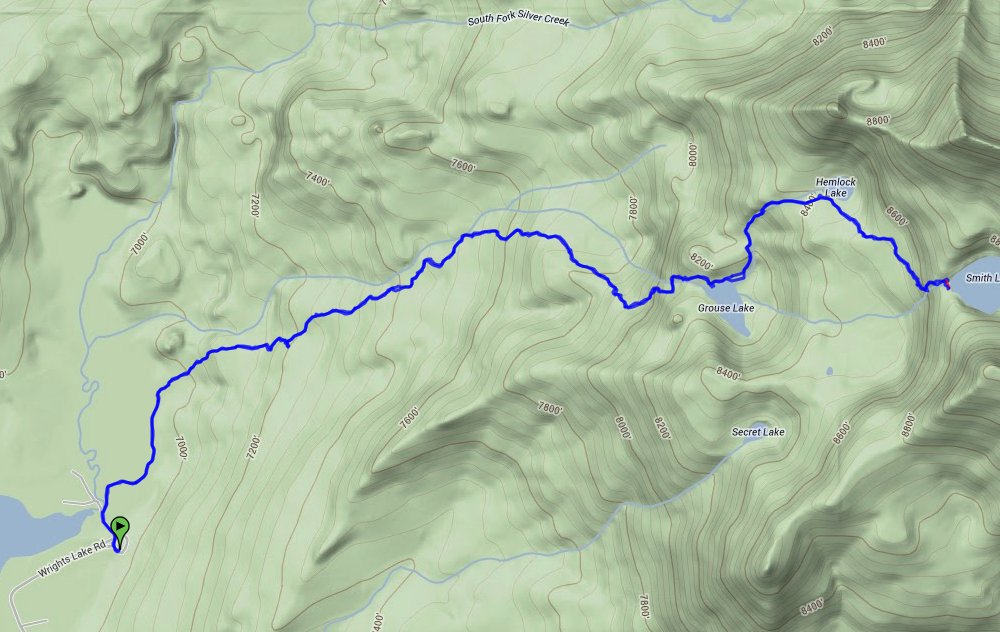 Grouse, Hemlock & Smith Lakes Route