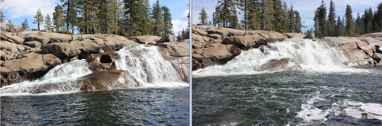 Fordyce Falls before and today
