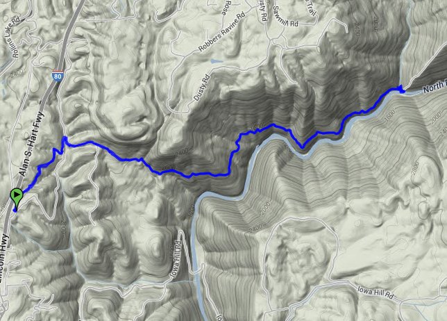 Stevens trail route