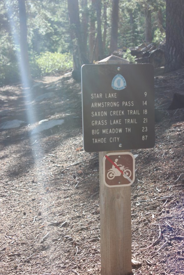 First trail sign