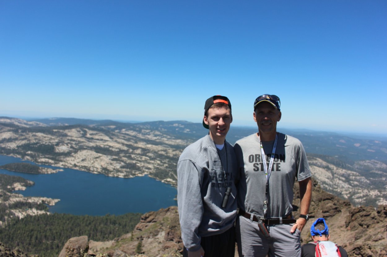 Tristan and I at the summit