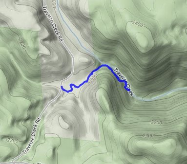 Traverse Falls Trail Route