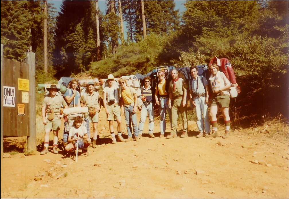 Group at the start of the hike