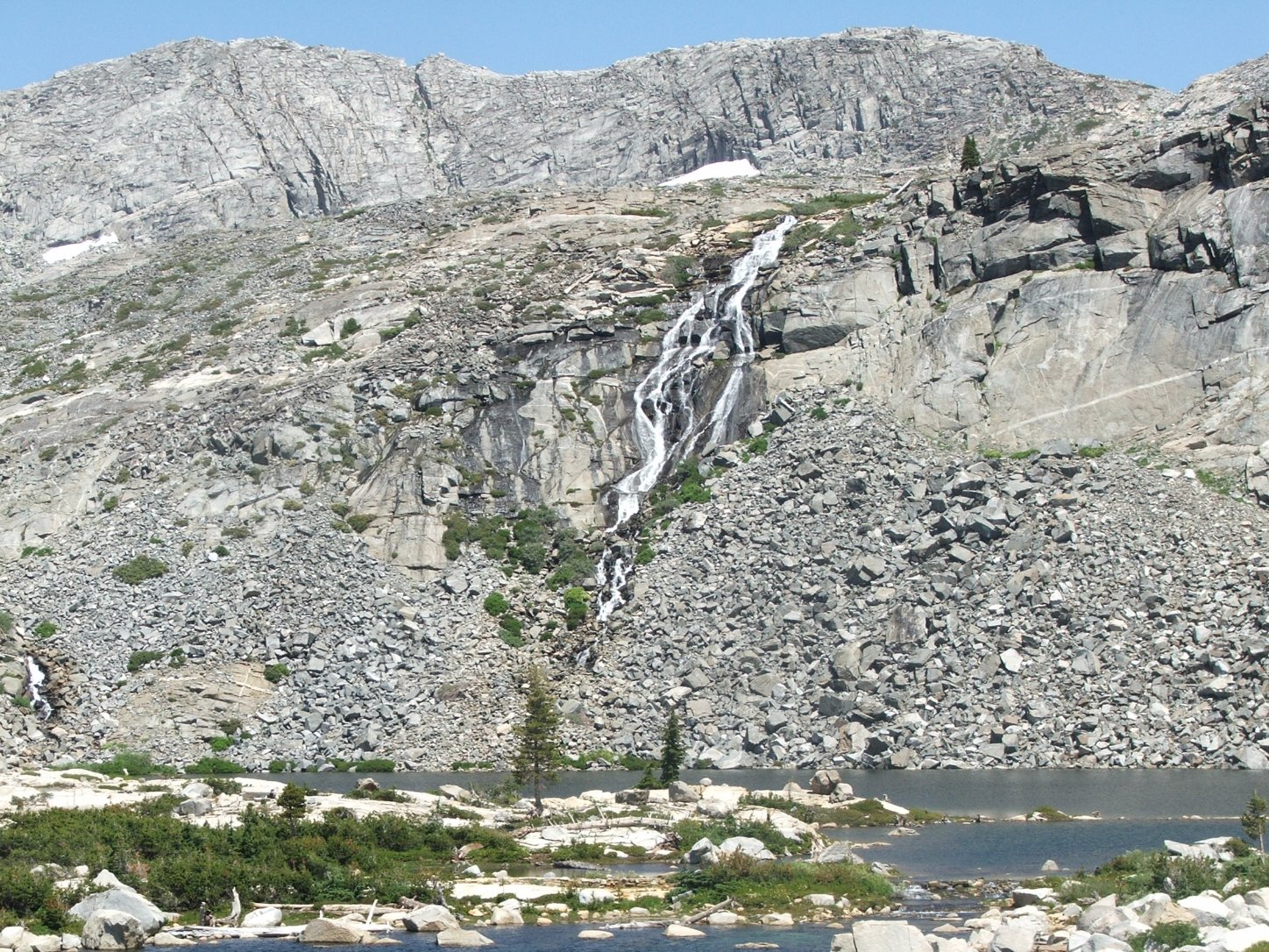 Silver Dagger Lake falls