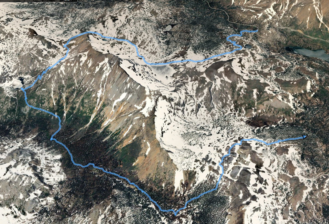 GPS Track of Hike